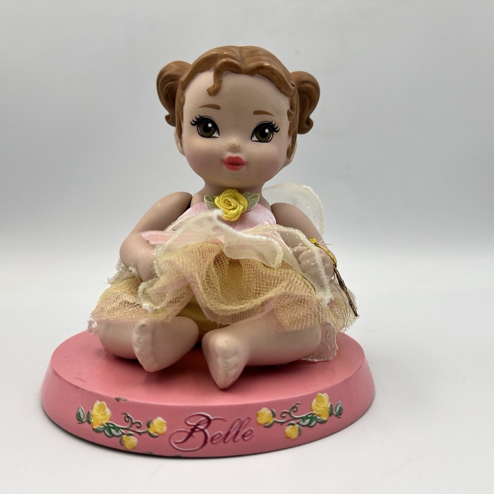 Disney Princess 2006 Royal Nursery BELLE Porcelain Doll Brass Key Collection VTG
